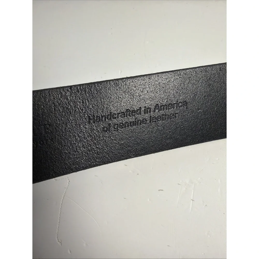 Handcrafted Kenneth Cole REACTION Men's Belt Black Size M 36 Black Buckle.